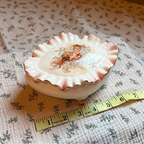 Other - Antique Cherub Trinket Dish/Pill Box